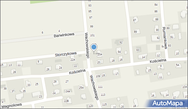 Ćmiłów, Wachowskiego Stanisława, ks., 105, mapa Ćmiłów