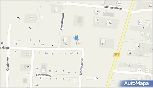 Ćmiłów, Wachowskiego Stanisława, ks., 2, mapa Ćmiłów