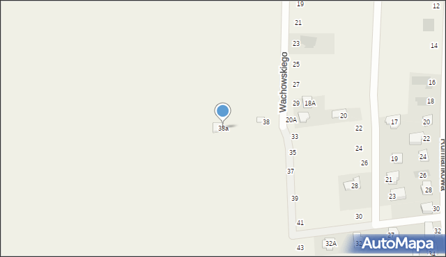 Ćmiłów, Wachowskiego Stanisława, ks., 38a, mapa Ćmiłów