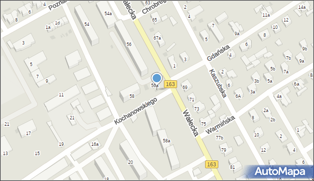 Czaplinek, Wałecka, 56b, mapa Czaplinek