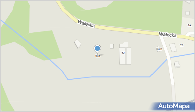 Czaplinek, Wałecka, 62a, mapa Czaplinek