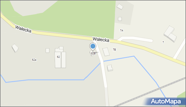 Czaplinek, Wałecka, 62B, mapa Czaplinek