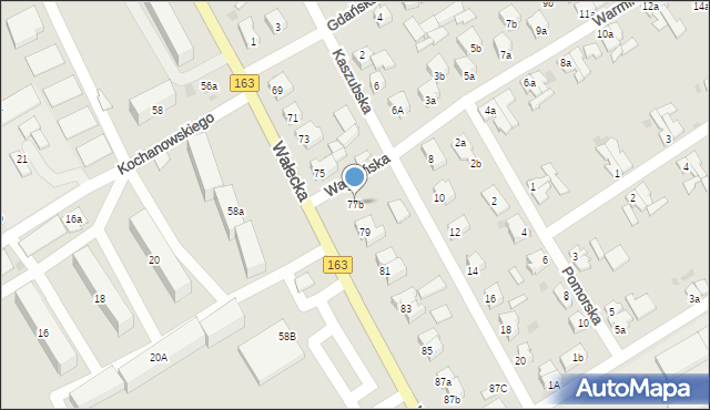 Czaplinek, Wałecka, 77b, mapa Czaplinek