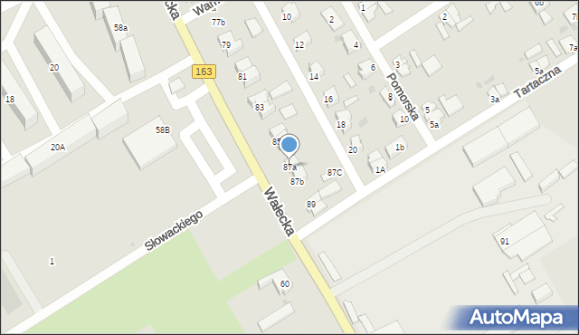 Czaplinek, Wałecka, 87a, mapa Czaplinek