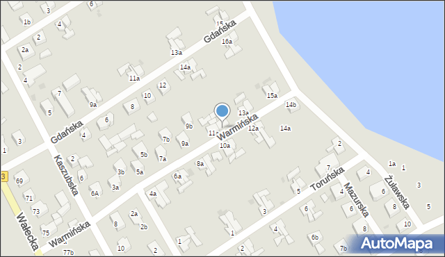 Czaplinek, Warmińska, 11b, mapa Czaplinek