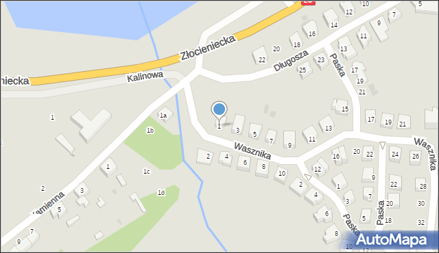 Czaplinek, Wasznika Pawła, 1, mapa Czaplinek