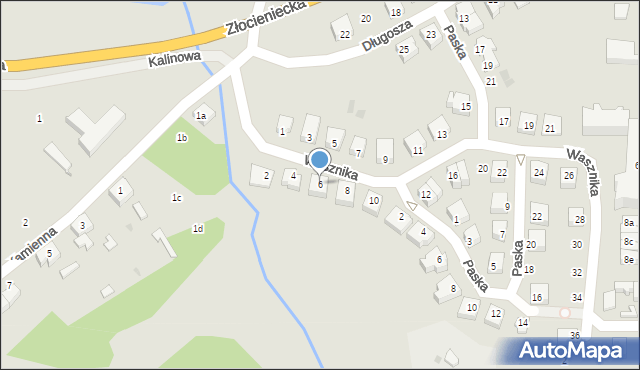 Czaplinek, Wasznika Pawła, 6, mapa Czaplinek