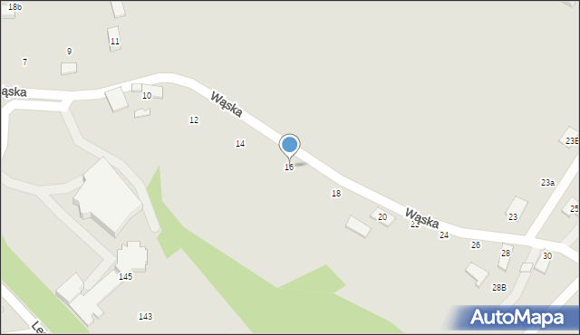 Czechowice-Dziedzice, Wąska, 16, mapa Czechowic-Dziedzic