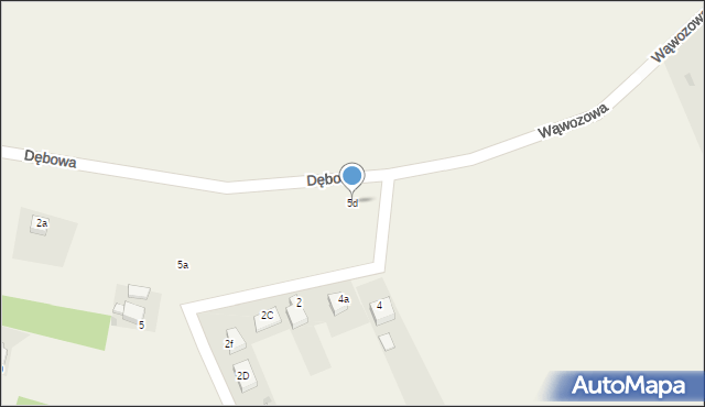 Czernica, Wąwozowa, 5d, mapa Czernica