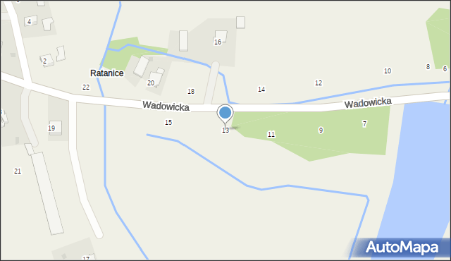 Czernichów, Wadowicka, 13, mapa Czernichów