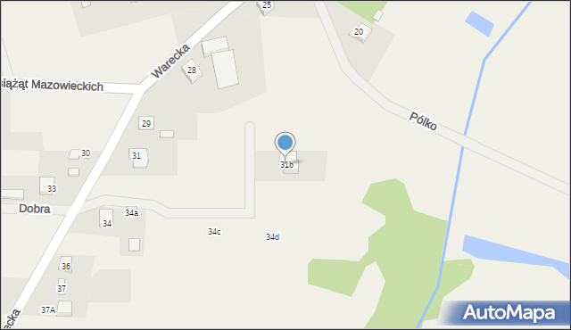 Czersk, Warecka, 31b, mapa Czersk