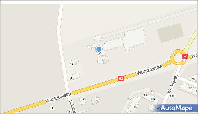 Czerwińsk nad Wisłą, Warszawska, 1, mapa Czerwińsk nad Wisłą