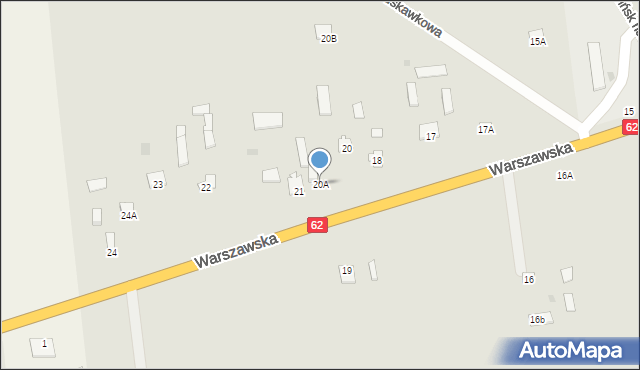 Czerwińsk nad Wisłą, Warszawska, 20A, mapa Czerwińsk nad Wisłą
