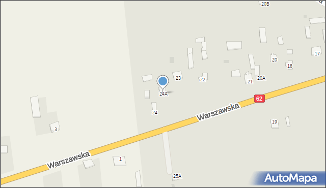 Czerwińsk nad Wisłą, Warszawska, 24A, mapa Czerwińsk nad Wisłą