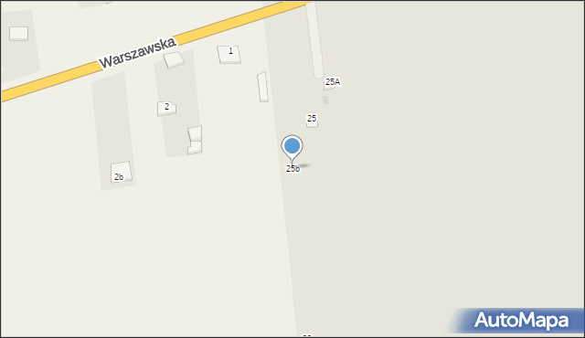 Czerwińsk nad Wisłą, Warszawska, 25b, mapa Czerwińsk nad Wisłą