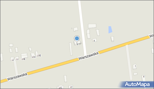 Czerwińsk nad Wisłą, Warszawska, 9, mapa Czerwińsk nad Wisłą