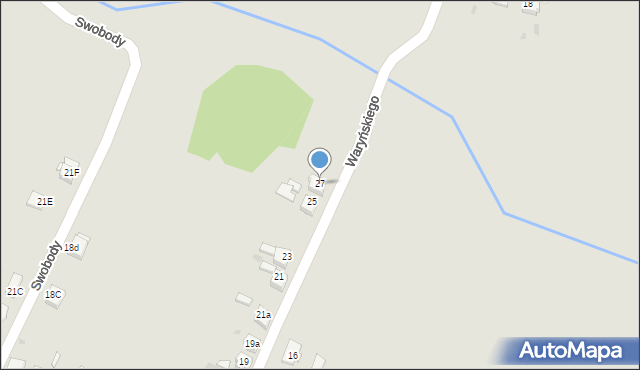 Czerwionka-Leszczyny, Waryńskiego Ludwika, 27, mapa Czerwionka-Leszczyny