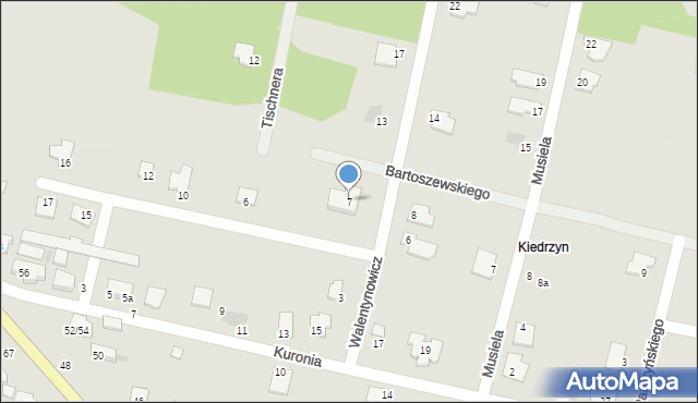 Częstochowa, Walentynowicz Anny, 7, mapa Częstochowy