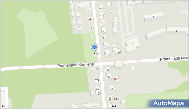 Częstochowa, Wańkowicza Melchiora, 3, mapa Częstochowy