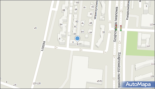 Częstochowa, Wawrzynowicza Ludwika, 4, mapa Częstochowy