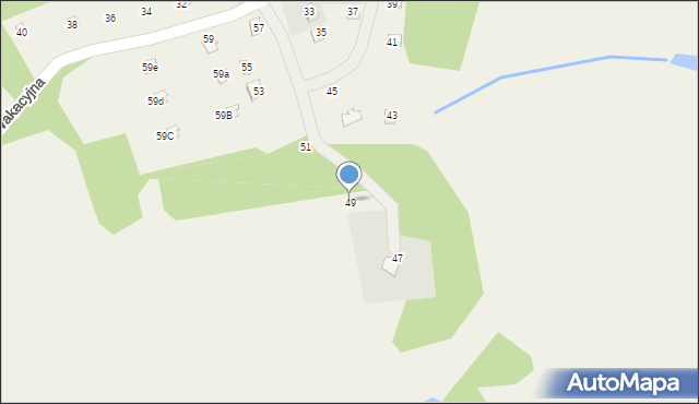 Częstocin, Wakacyjna, 49, mapa Częstocin