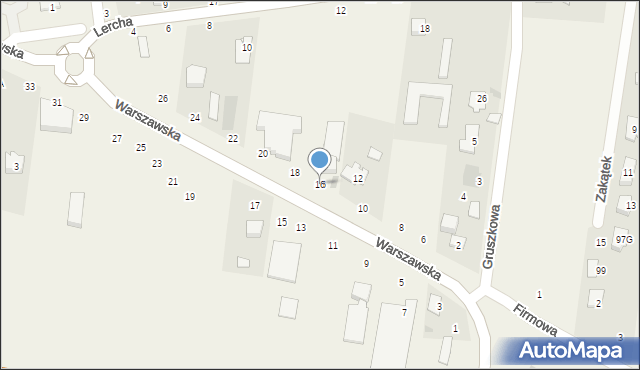 Czosnów, Warszawska, 16, mapa Czosnów