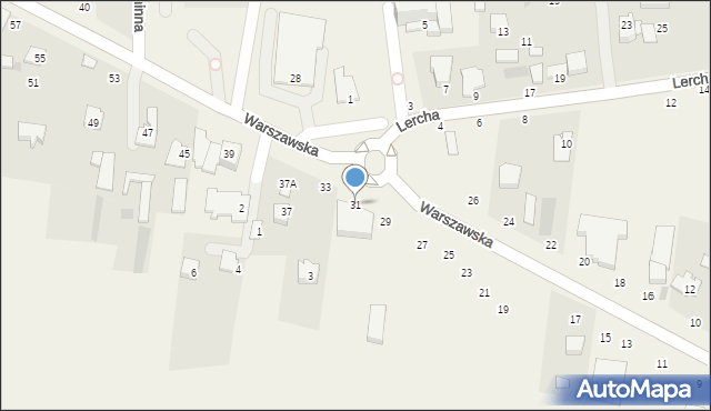 Czosnów, Warszawska, 31, mapa Czosnów