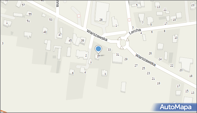 Czosnów, Warszawska, 37, mapa Czosnów