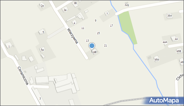 Czudec, Warzywna, 23, mapa Czudec