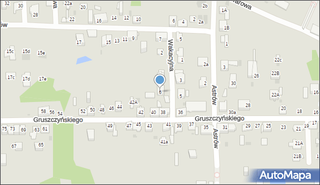 Dąbrowa Górnicza, Wakacyjna, 6, mapa Dąbrowa Górnicza