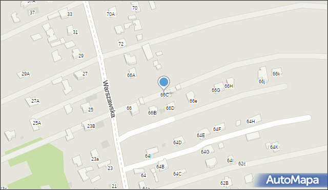 Dąbrowa Tarnowska, Warszawska, 66C, mapa Dąbrowa Tarnowska