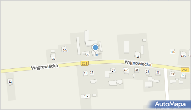 Damasławek, Wągrowiecka, 18, mapa Damasławek