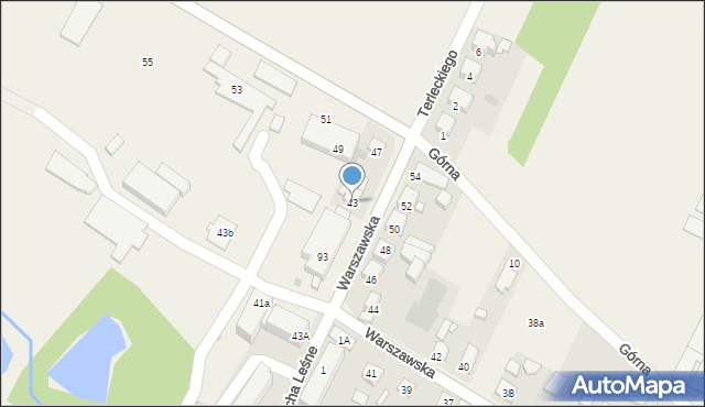 Dawidy, Warszawska, 43, mapa Dawidy