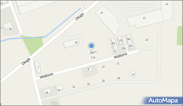 Dawidy Bankowe, Waltorni, 11b, mapa Dawidy Bankowe