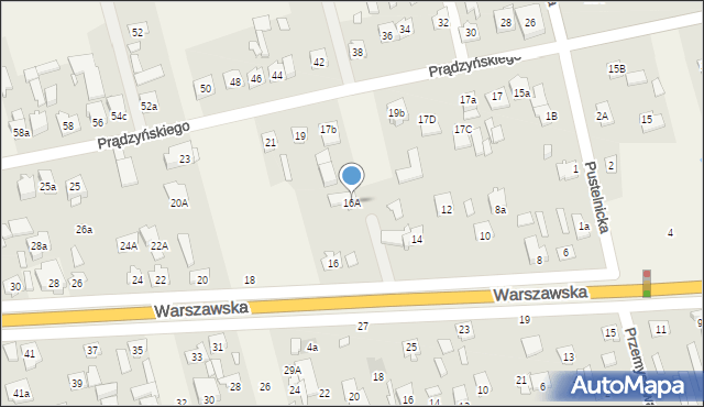 Dębe Wielkie, Warszawska, 16A, mapa Dębe Wielkie