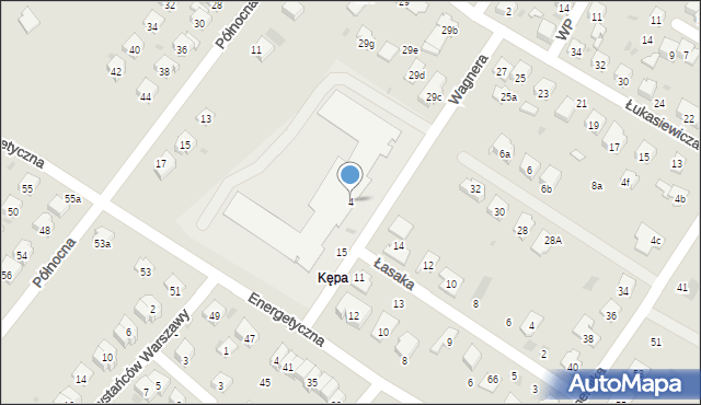 Dębica, Wagnera Huberta, 4, mapa Dębicy