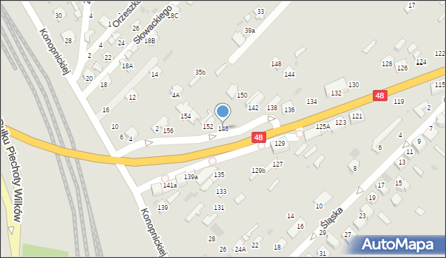 Dęblin, Warszawska, 146, mapa Dęblin