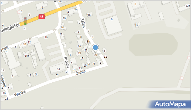 Dęblin, Wąska, 10, mapa Dęblin