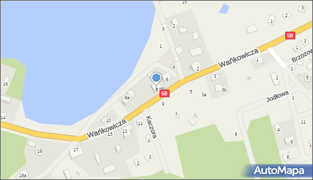 Dłużek, Wańkowicza Melchiora, 8, mapa Dłużek