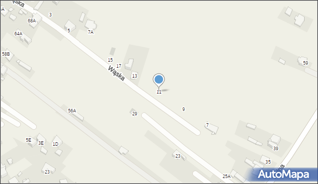 Dobieszowice, Wąska, 11, mapa Dobieszowice