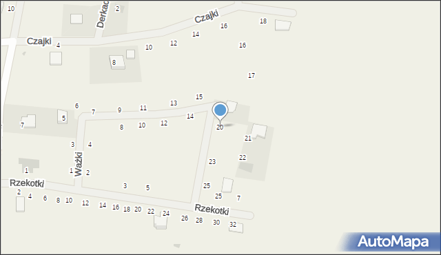 Dobra, Ważki, 20, mapa Dobra