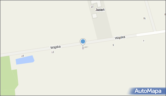 Dobroń, Wąska, 11, mapa Dobroń