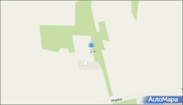 Dobroń, Wąska, 21, mapa Dobroń