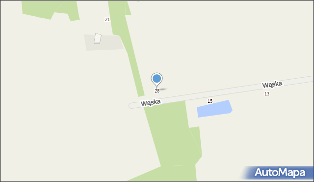 Dobroń, Wąska, 28, mapa Dobroń