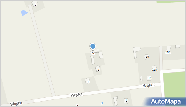 Dobroń, Wąska, 6a, mapa Dobroń