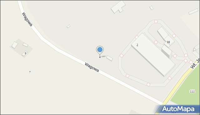 Dobrzelin, Wagowa, 4, mapa Dobrzelin