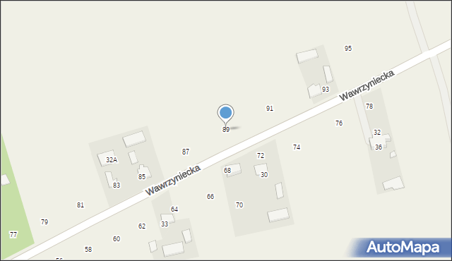 Dobrzyniec, Wawrzyniecka, 89, mapa Dobrzyniec