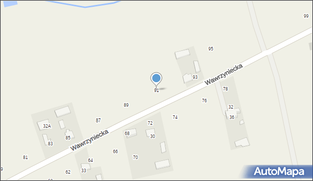 Dobrzyniec, Wawrzyniecka, 91, mapa Dobrzyniec