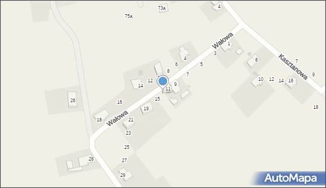 Drewnica, Wałowa, 13, mapa Drewnica