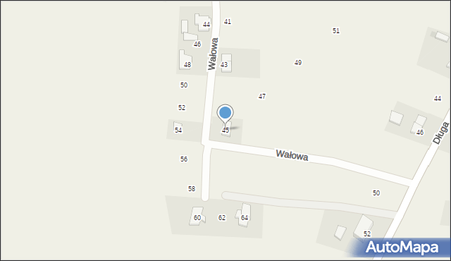 Drewnica, Wałowa, 45, mapa Drewnica